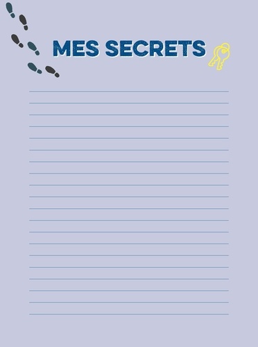 Mon carnet Top secret. Avec 1 stylo à encre invisible , 1 cadenas à code et 1 lumière magique