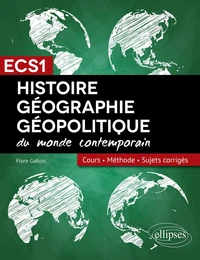 Histoire, géographie et géopolitique du monde contemporain ECS1