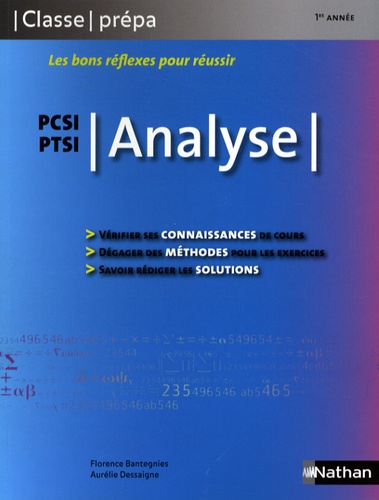 Florence Bantegnies et Aurélie Dessaigne - Analyse PCSI/PTSI.