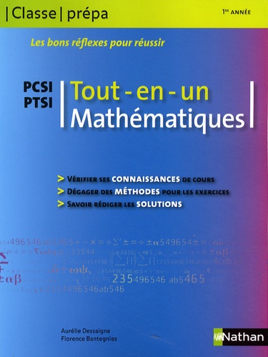 Florence Bantegnies et Aurélie Dessaigne - Mathématiques PCSI PTSI - Tout-en-un.