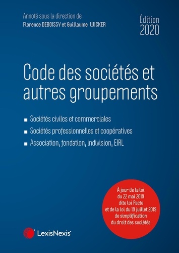 Code des sociétés et autres groupements  Edition 2020