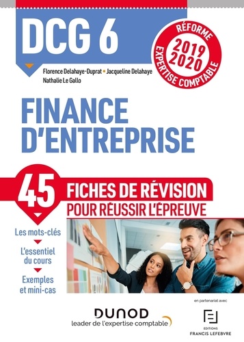 DCG 6 Finance d'entreprise. Fiches de révision  Edition 2019-2020