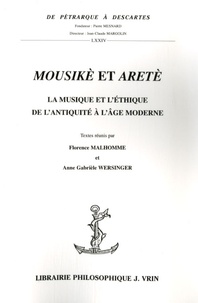 Téléchargement gratuit de ses livres Mousikè et Aretè  - La musique et l'éthique, de l'Antiquité à l'âge moderne (Litterature Francaise)