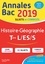 Annales BAC Histoire-Géographie Tles L, ES, S  Edition 2019