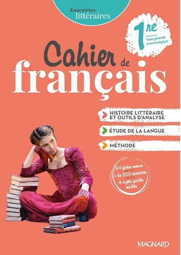 Empreintes littéraires 1re. Cahier de français  Edition 2021