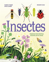 Florence Thinard et Camila Leandro - Insectes - Minuscules mais essentiels, découvre leur vie cachée.
