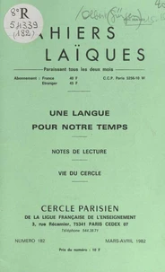 Une langue pour notre temps