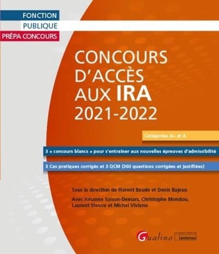 Concours d'accès aux IRA  Edition 2021-2022