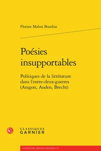 Poésies insupportables