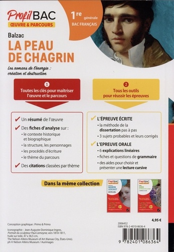 La peau de chagrin, Balzac. Bac 1re générale  Edition 2023