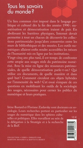 Tous les savoirs du monde ?. La circulation du patrimoine à l'ère numérique