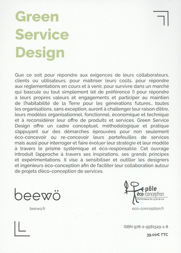 Green Service Design. Pour une conception de services éco-responsables