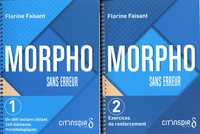 Florine Faisant - Morpho sans erreur - Pack en 2 volumes : Tome 1, Un défi lecture ciblant 240 éléments morphologiques ; Tome 2, Exercices de renforcement.