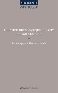 Pour une métaphysique de l'être en son analogie