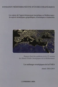 Les enjeux de l'approvisionnement énergétique en Méditerranée : les aspects stratégiques, géopolitiques, économiques et industriels