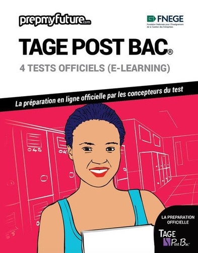  FNEGE - Tage post bac® - 4 tests officiels (e-learning). Contient 1 clé d'activation.