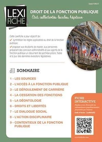 Droit de la fonction publique