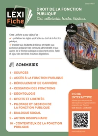 Droit de la fonction publique