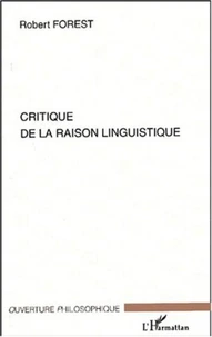 Critique de la raison linguistique