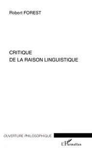 Critique De La Raison Linguistique