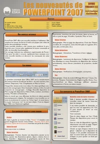 Les nouveautés de PowerPoint 2007