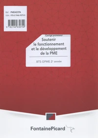 Soutenir le fonctionnement et le développement de la PME BTS GPME 2e année
