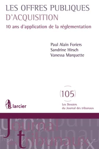 Les offres publiques d'acquisition