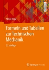 Formeln und Tabellen zur Technischen Mechanik.