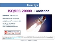 Formitys Formitys - ISO 20000:2013 Fondation - Extrait + accès support complet et videos.