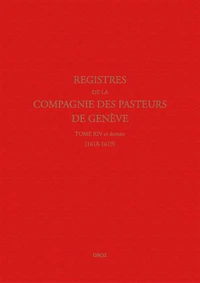 Registres de la Compagnie des pasteurs de Genève
