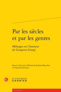 Par les siècles et par les genres