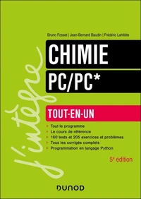 Chimie Tout-en-un PC/PC* - 5e éd.