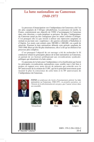 La lutte nationaliste au Cameroun (1940-1971)