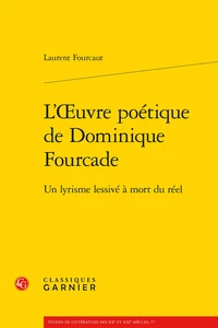 L'Oeuvre poétique de Dominique Fourcade