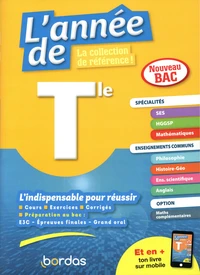 L'année de Tle spécialités SES / HGGSP / maths + enseignements communs