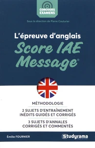 L'épreuve d'anglais Score IAE Message