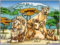  FP Color - La Famille lion.