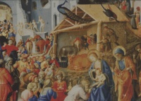  Fra Angelico - L'Adoration des rois mages - Calendrier de l'Avent.