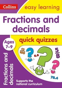 Fractions &amp; Decimals Quick Quizzes Ages 7-9 - Prepare for school with easy home learning.