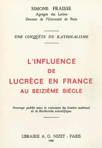 L'Influence de Lucrèce en France au XVIe siècle