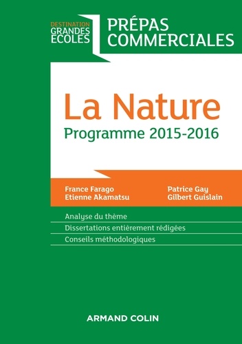 La nature. Programme 2015-2016