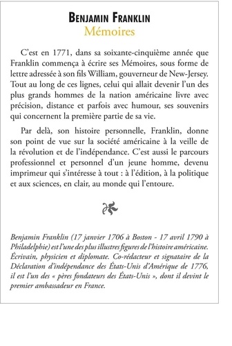 Mémoires de Benjamin Franklin