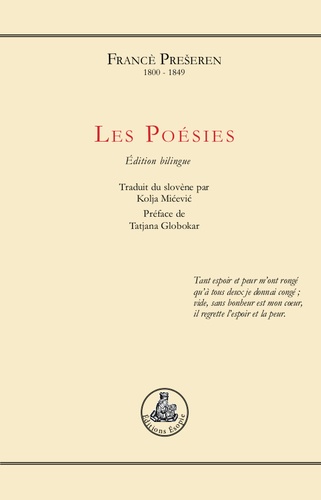 Francè Preseren - Les poésies.