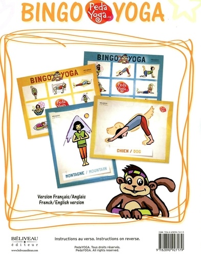 Frances Hutchinson - Bingo yoga pour les enfants, jeux et postures.