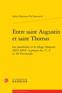 Entre saint Augustin et saint Thomas