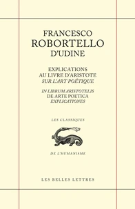 Explications au livre d'Aristote sur l'art poétique