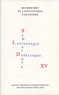 Recherches en linguistique étrangère