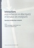 Francia Leutenegger et Chantal Amade-Escot - Interactions entre recherches en didactique(s) et formation des enseignants - Questions de didactique comparée.