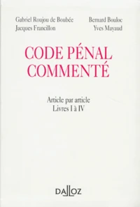 Code pénal commenté