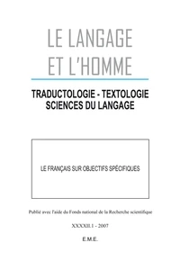 Le français sur objectifs spécifiques